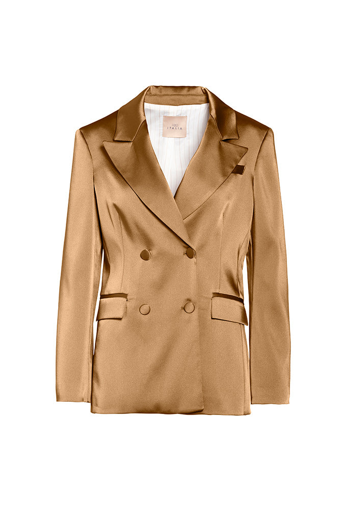 Blazer doppiopetto in raso