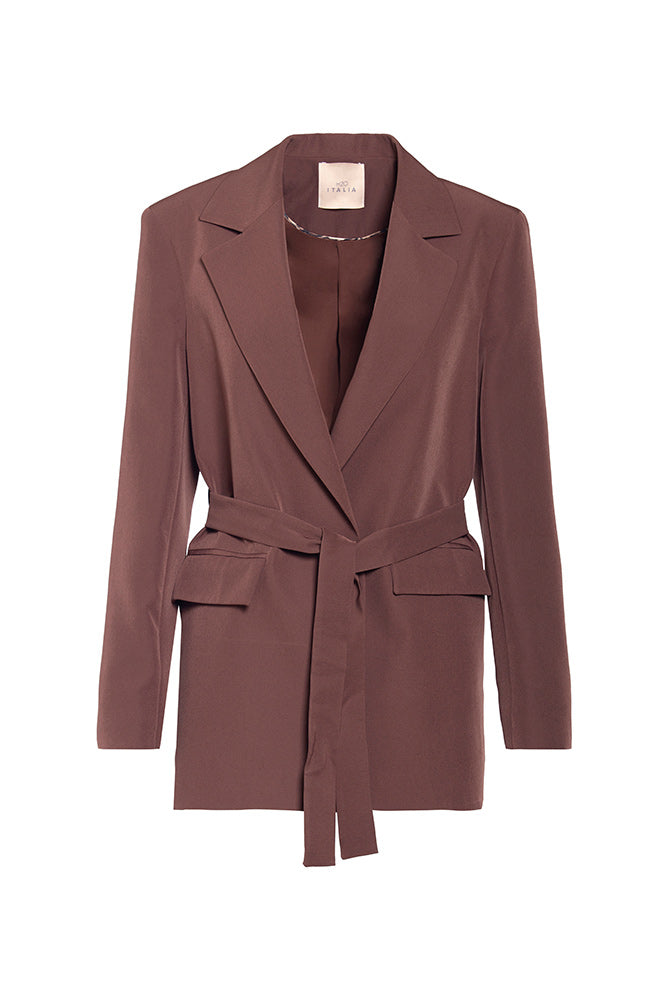 Giacca blazer con cintura
