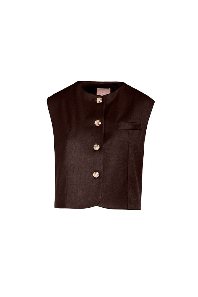Gilet corto senza