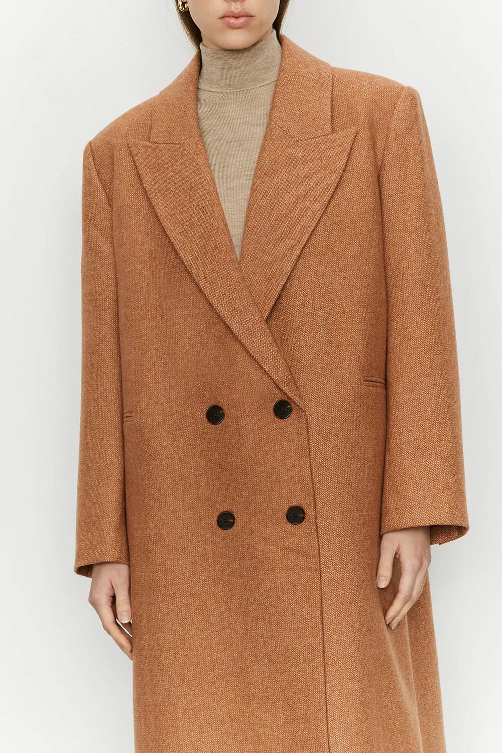 Cappotto lungo in lana