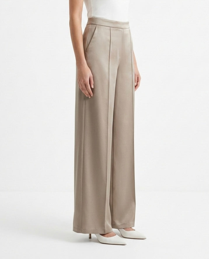 Pantalone palazzo satinato