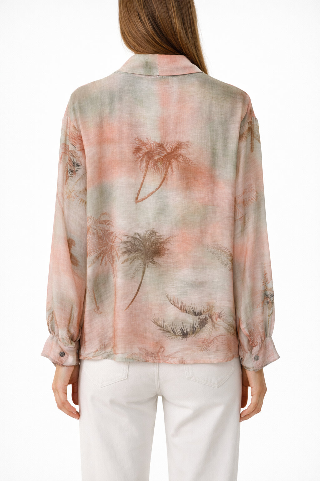 Blusa stampa palme