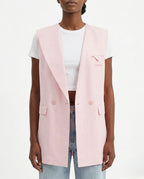 Gilet lungo sartoriale doppiopetto