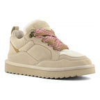 Sneaker in pelle scamosciata con lacci maxi