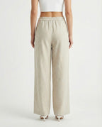 Pantalone palazzo in lino