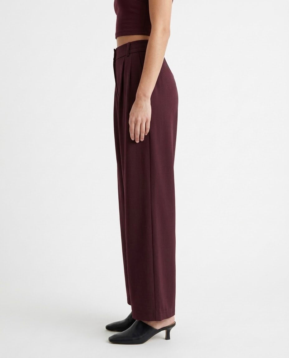 Pantalone palazzo con cintura H2O Italia Amarone