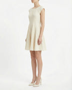 Abito corto in tessuto plissé