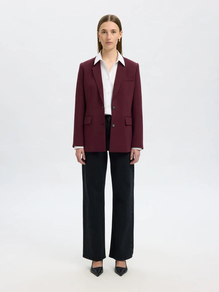 Blazer doppiopetto con tasche a patta