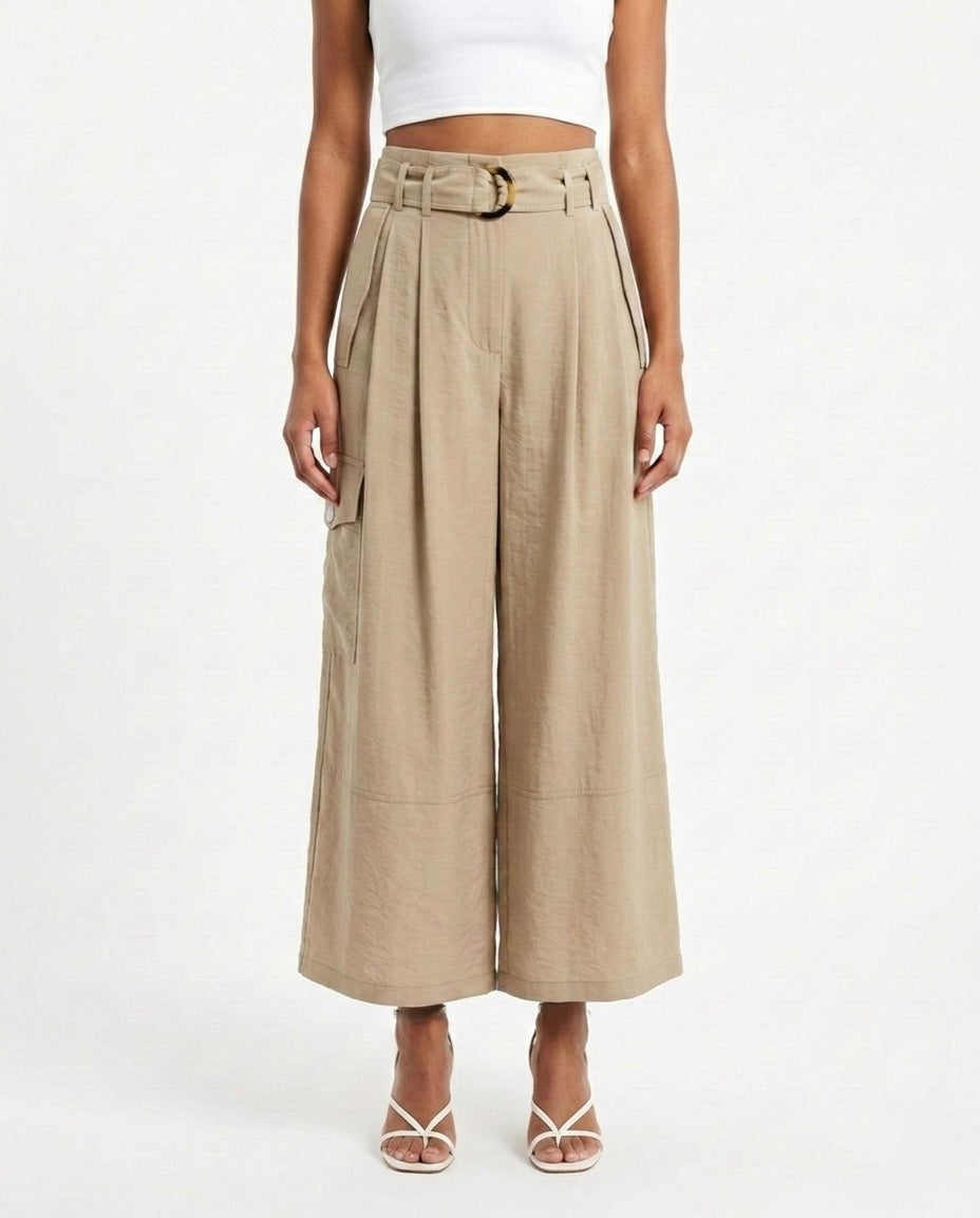 Pantalone cargo con cintura