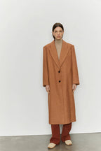 Cappotto lungo in lana