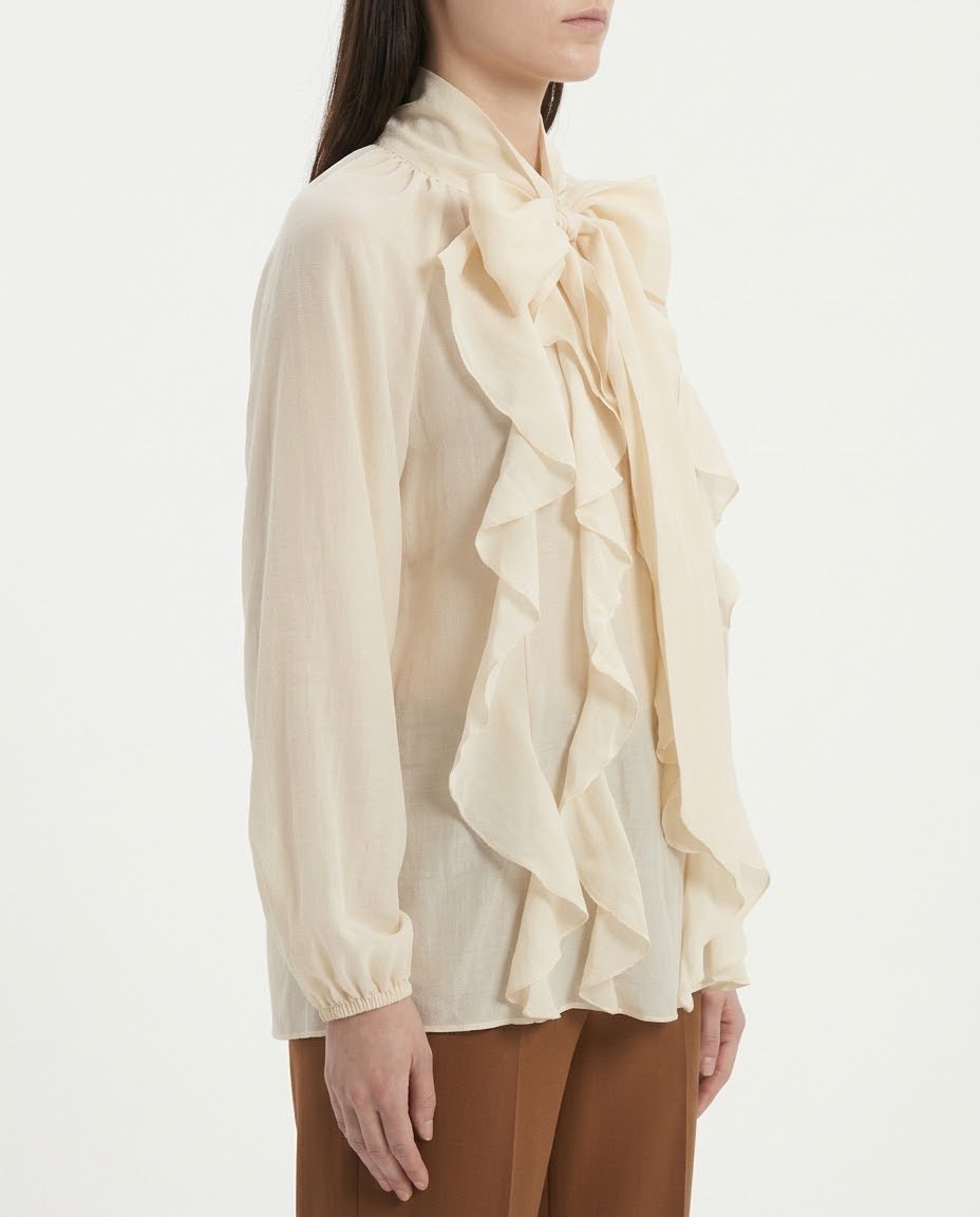Camicia H2O Italia con Volant e Fusciacca al Collo