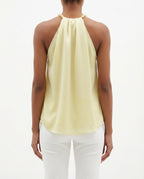 Top halter drappeggiato
