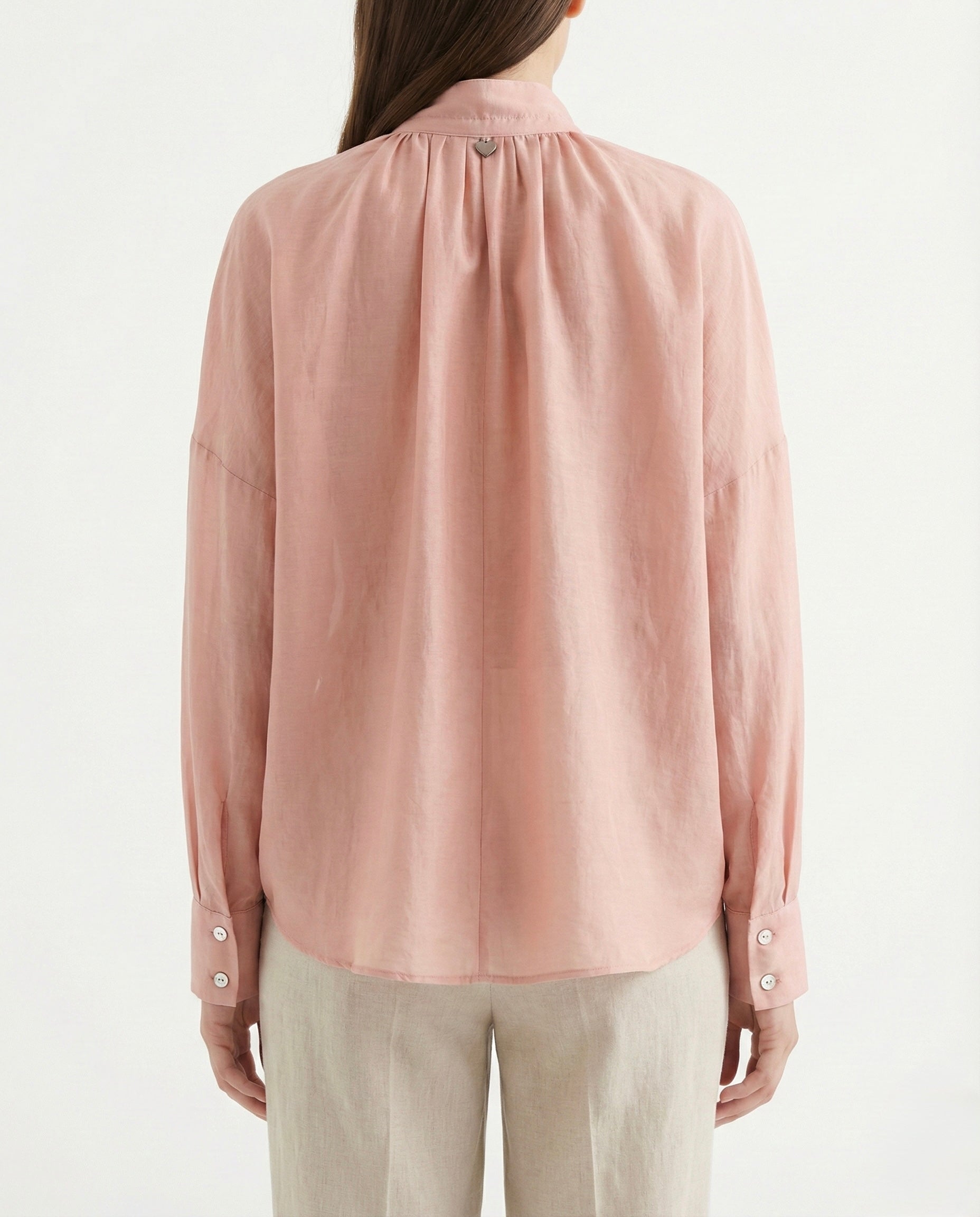 Camicia con Collo alla Coreana