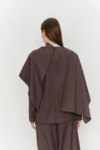 Blazer con sciarpa integrata