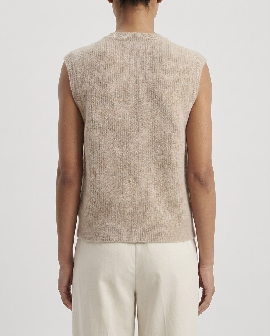 Gilet Selected Femme in misto lana e alpaca