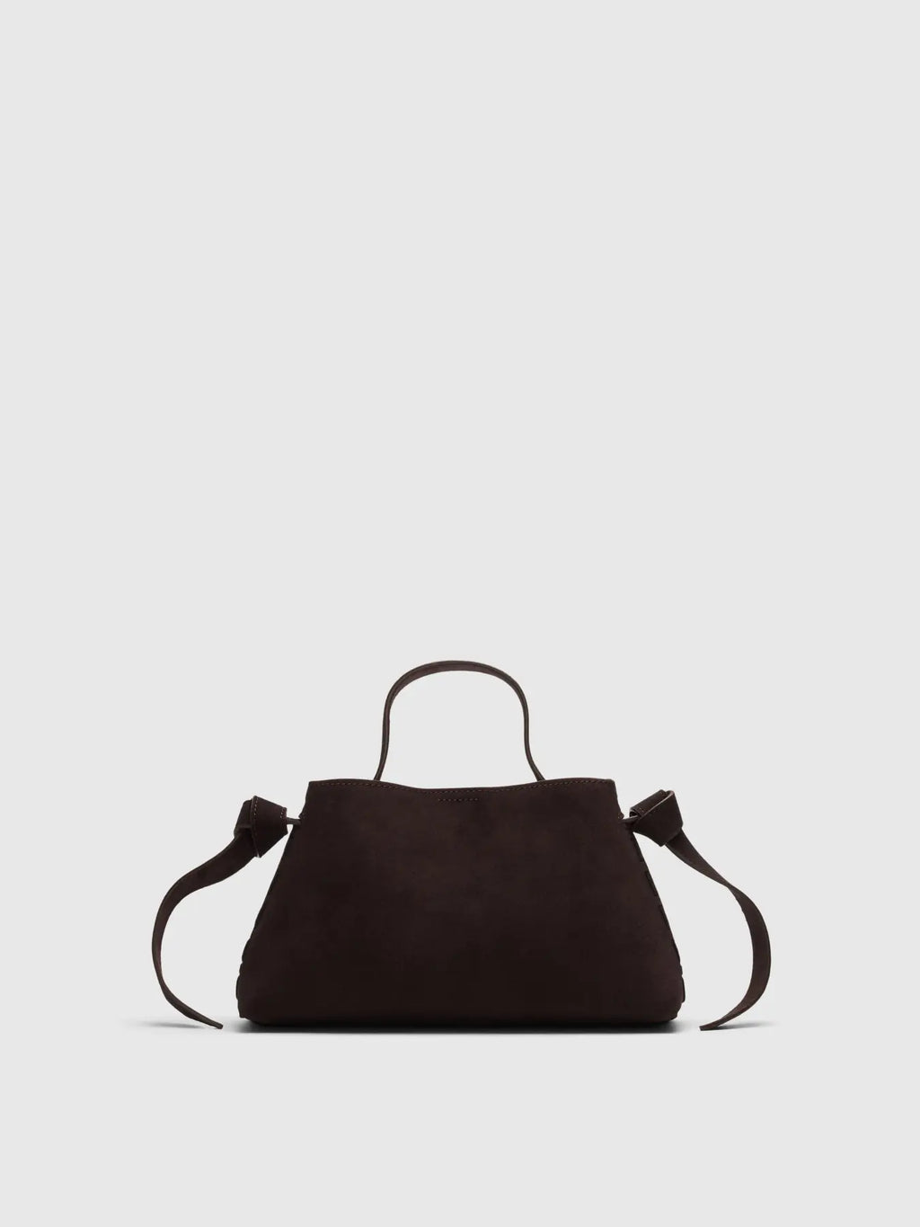 Selected Femme Borsa mini in pelle scamosciata Testa di moro