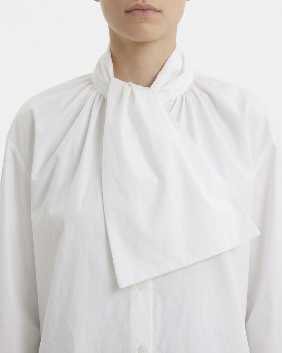 Camicia con fiocco al collo H2O Italia
