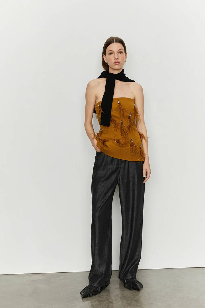 Bustier con dettagli applicati