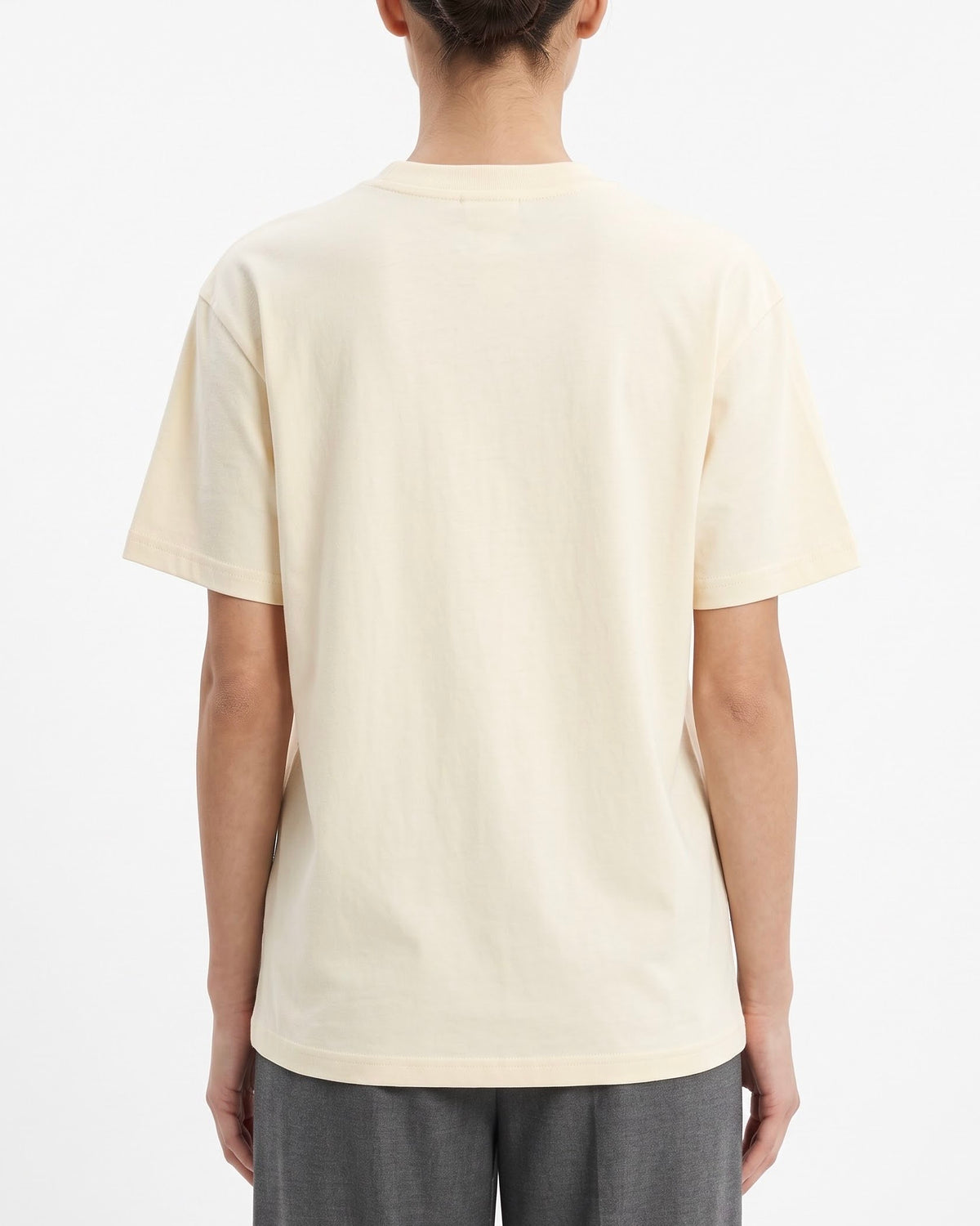 T-Shirt Isabelle Blanche a Manica Corta con Ricamo “Pardon My French”