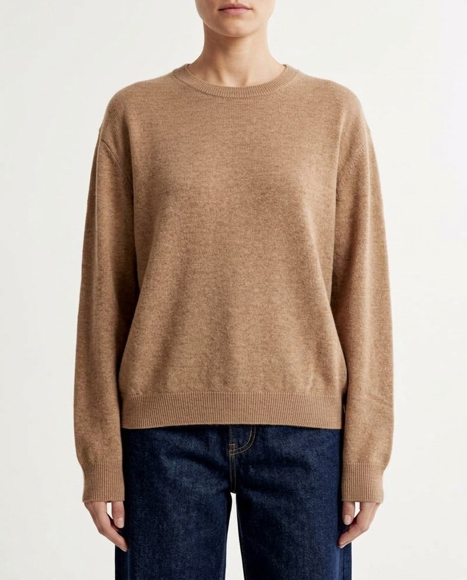 Maglia H2O Italia in Lana e Cashmere Beige, Grigio Scuro e Cammello
