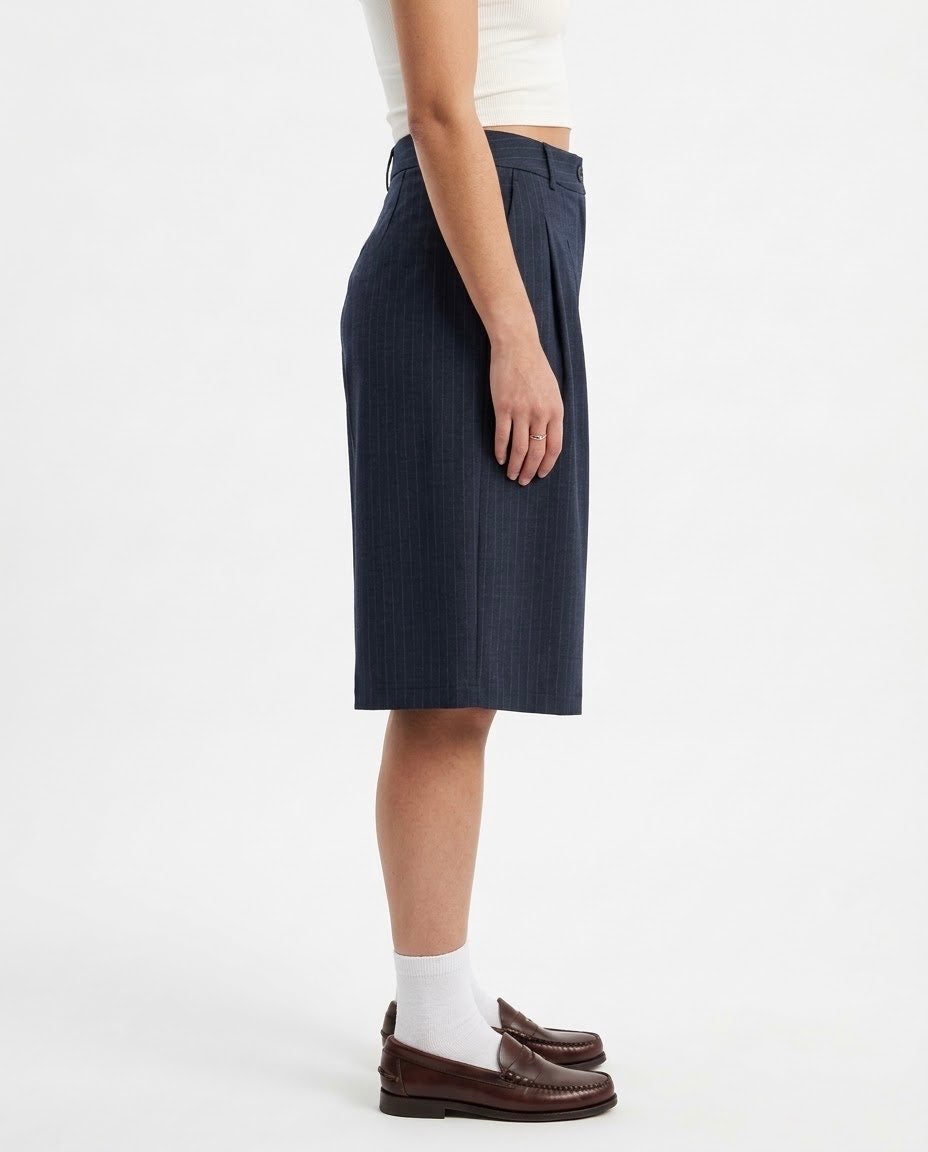 Pantalone bermuda gessato H2O Italia Blu