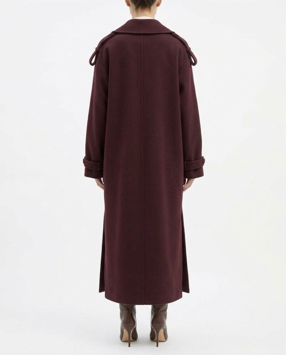 Cappotto Lungo Doppiopetto H2O Italia con Revers Ampi