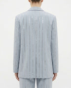 Blazer oversize con righe