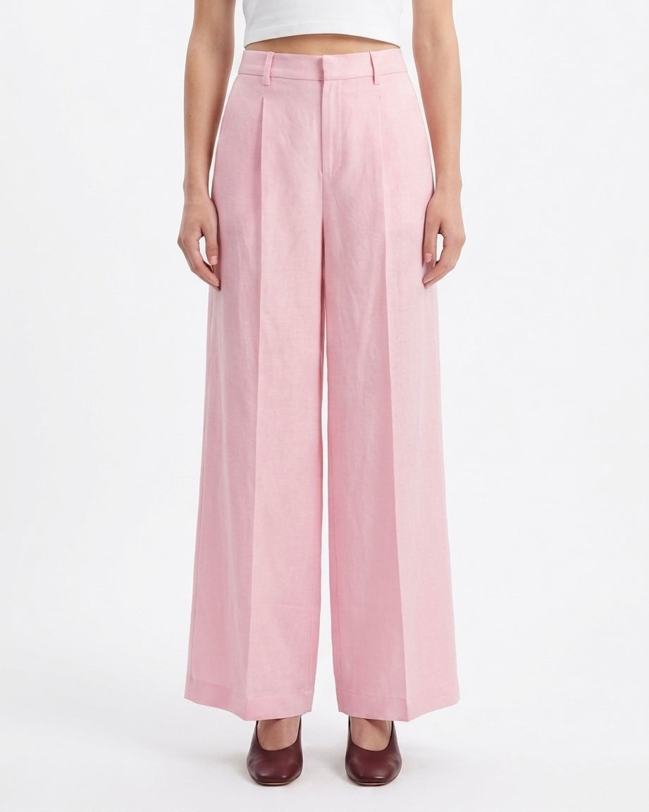 Pantalone palazzo in acetato