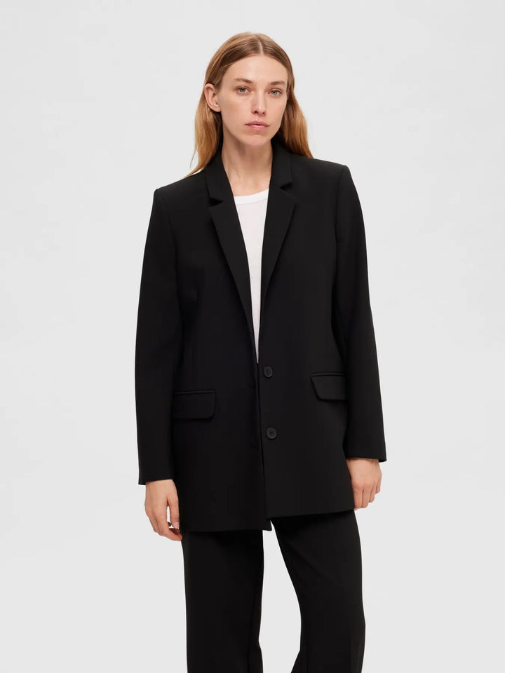 Blazer nero over fit