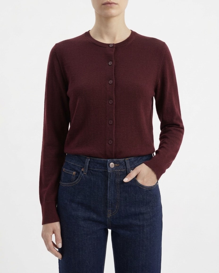 Selected Femme Cardigan in pura lana Merino RWS