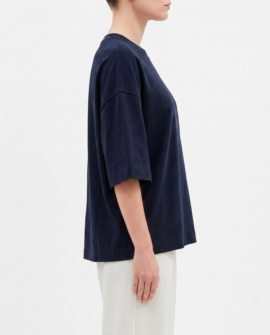 T-shirt Selected Femme oversize con maniche ampie a 3/4