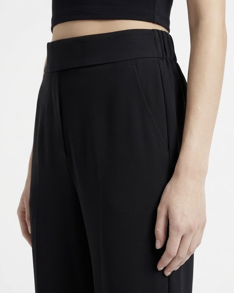 Pantalone H2O Italia Bruciato, Nero, Grigio e Blu con Fondo Risvoltato