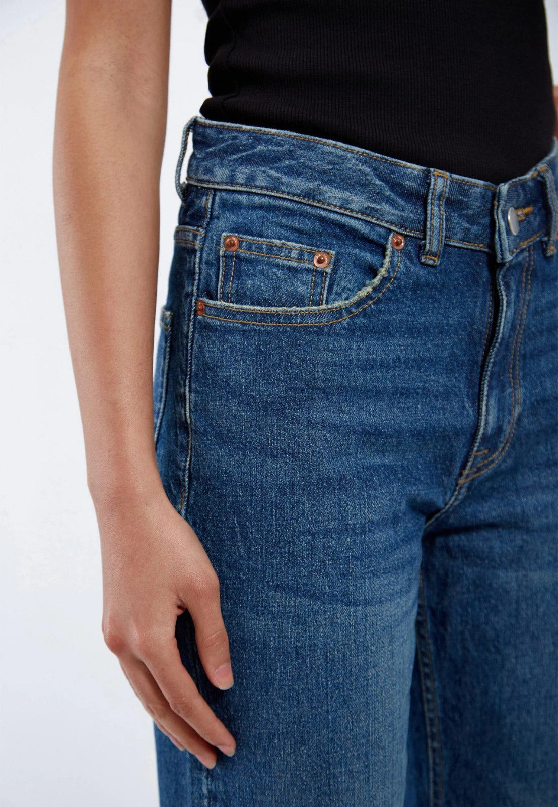 Jeans bootcut a vita alta