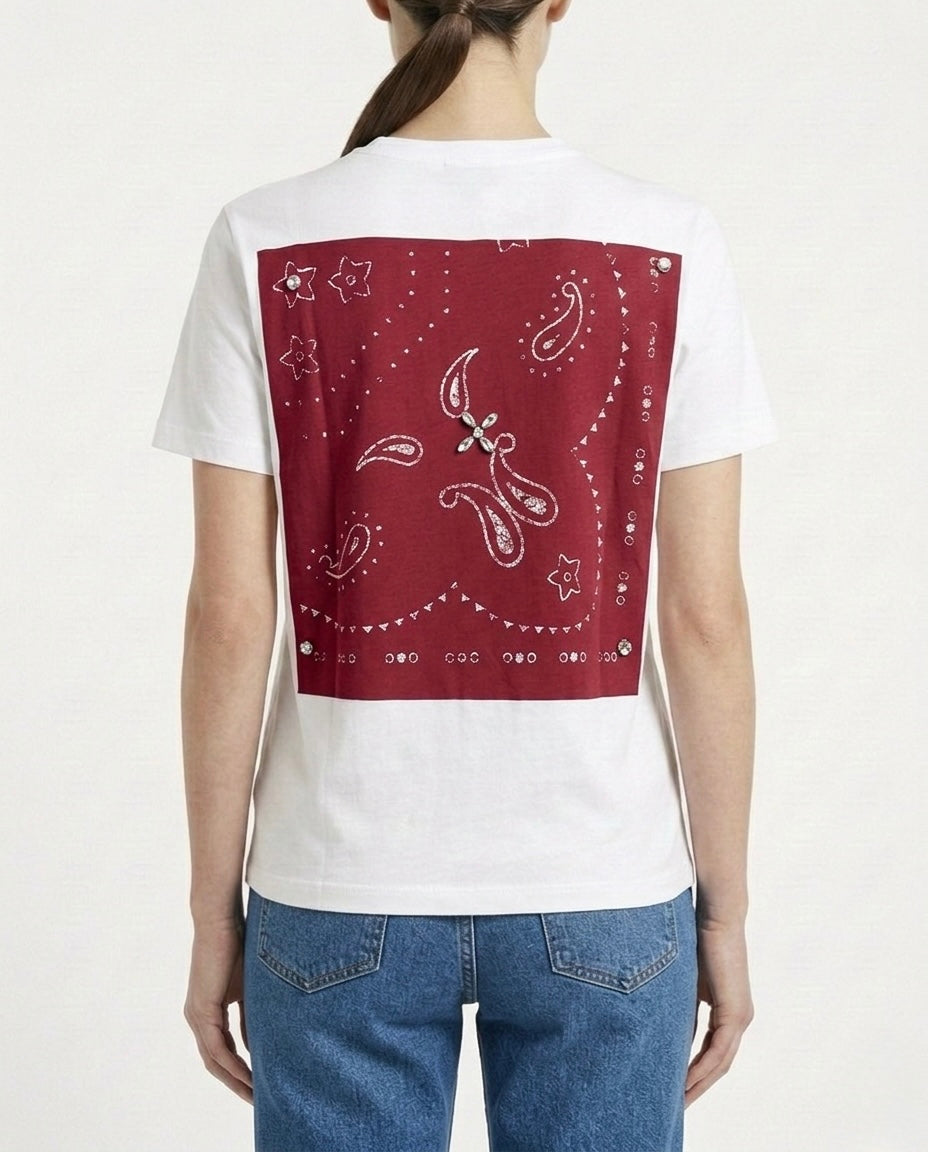 T-shirt in cotone girocollo