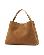 Borsa in pelle scamosciata