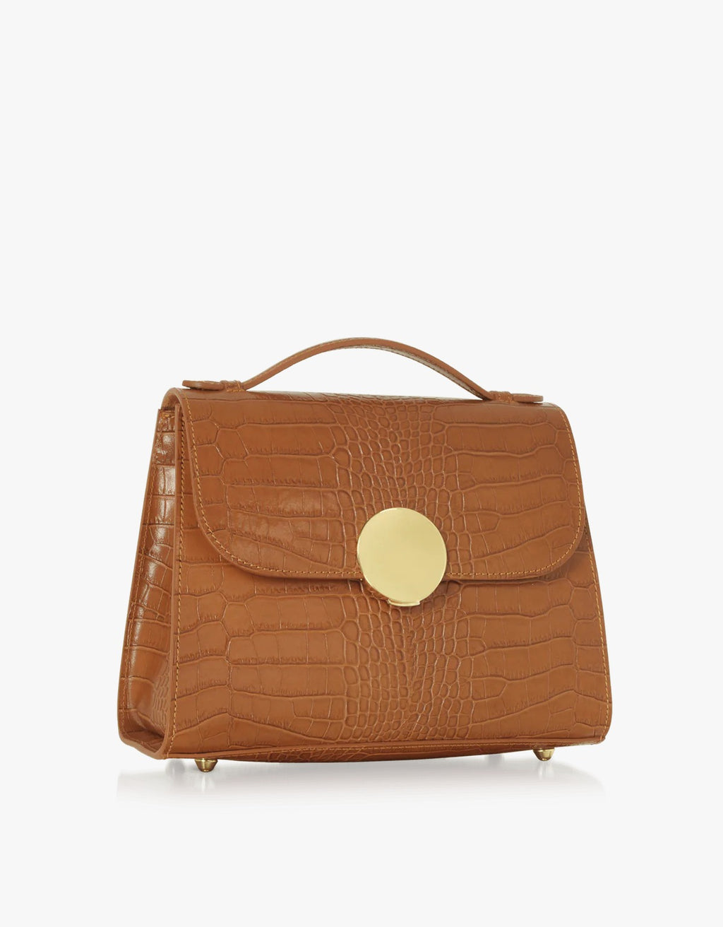 Borsa a mano e a tracolla effetto coccodrillo