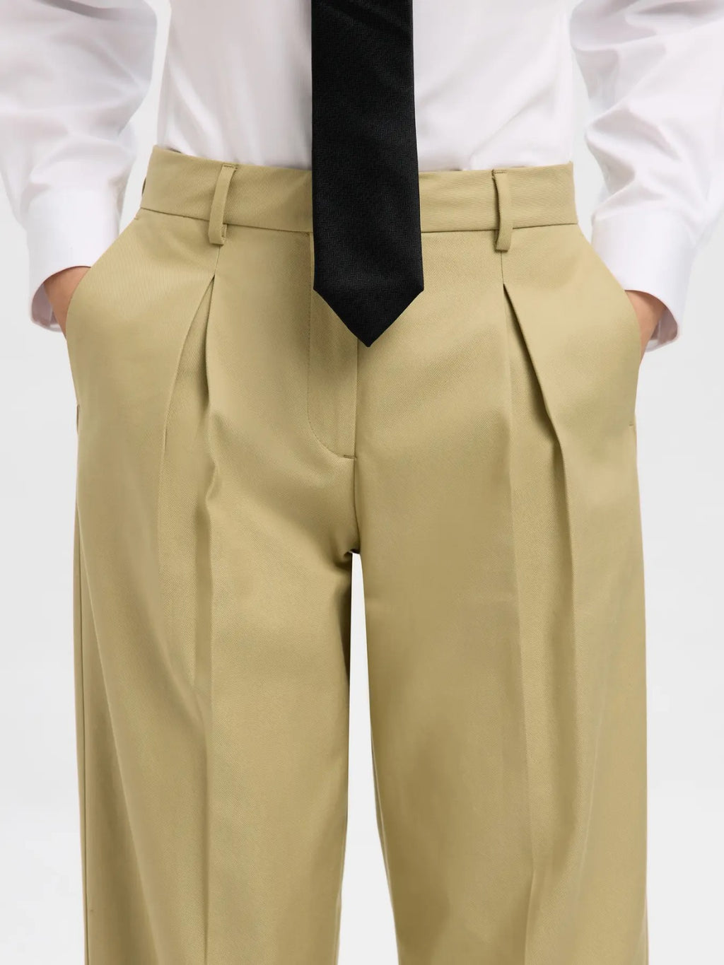 Pantalone a Vita Alta  Pinces