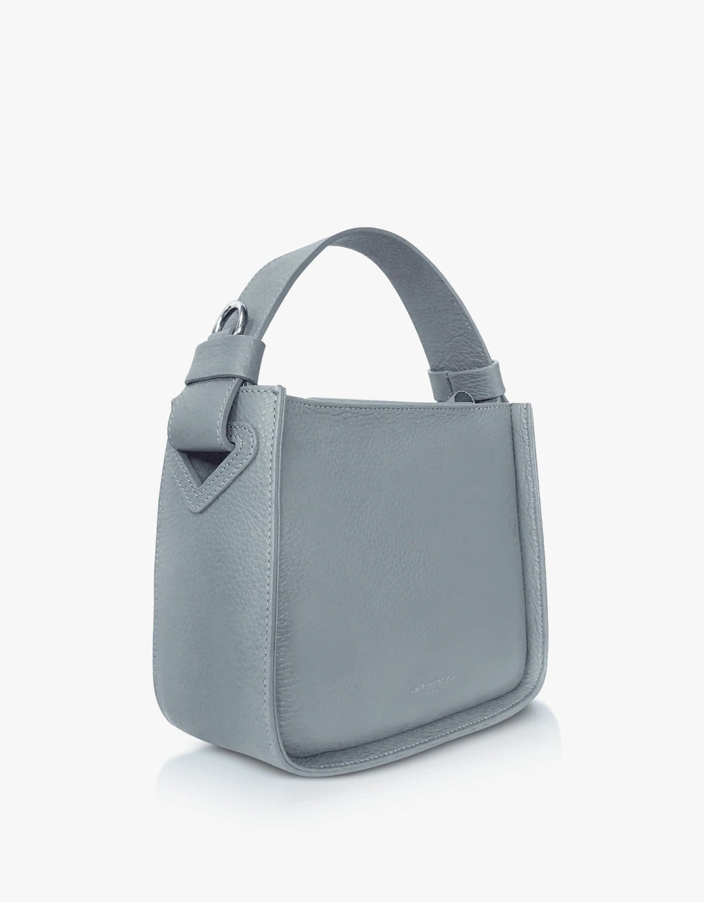 borsa a mano in pelle martellata con tracolla