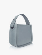 borsa a mano in pelle martellata con tracolla