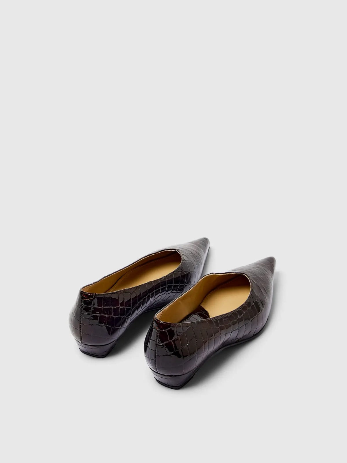 Ballerine a punta effetto cocco