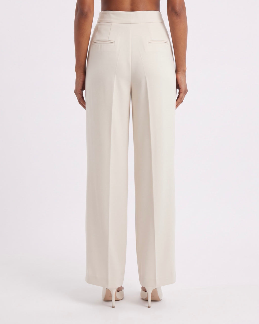 Pantalone Sartoriale Isabelle Blanche Basic Fit