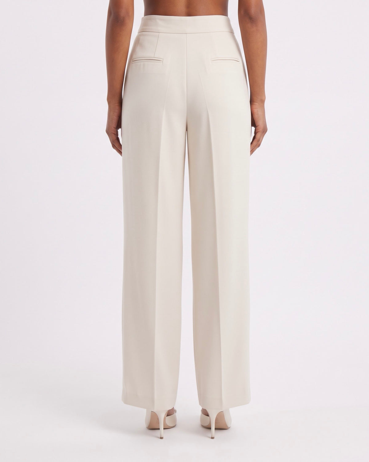 Pantalone Sartoriale Isabelle Blanche Basic Fit