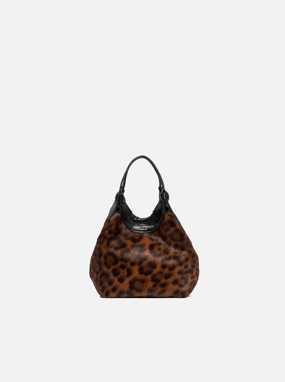 Borsa a Mano Dua Gianni Chiarini in Pelle Cavallino Leopardata Piccola