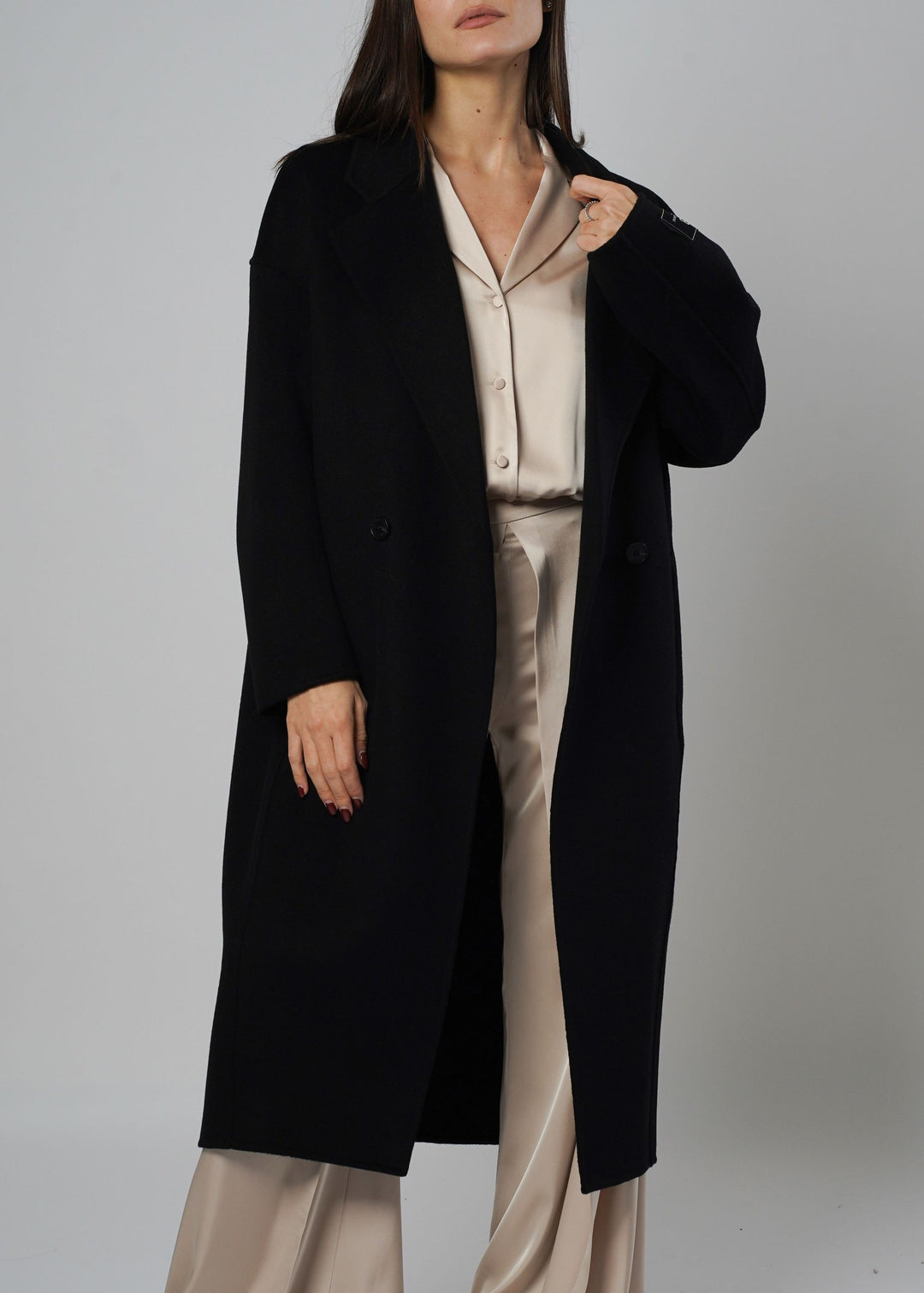 Cappotto Oversize Lungo in Lana