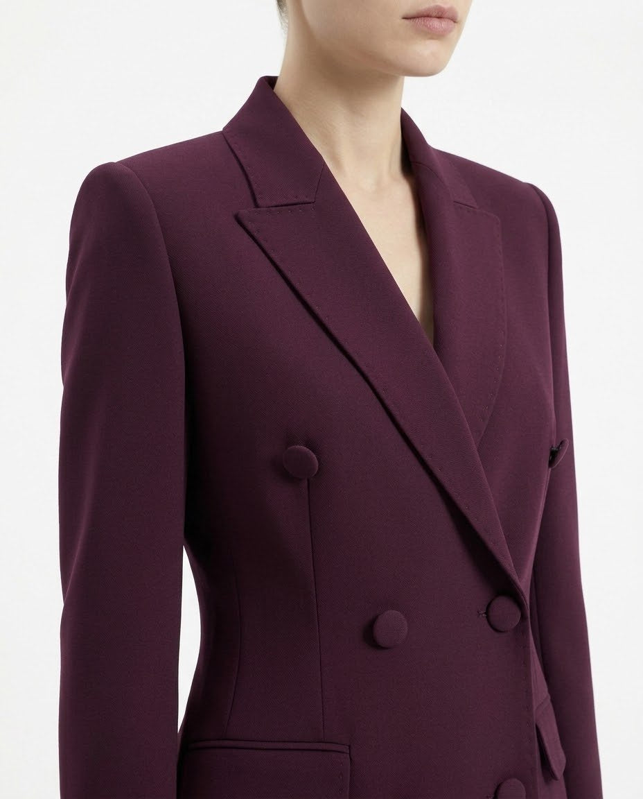 Giacca Blazer Doppiopetto H2O Italia con Bottoni Rivestiti
