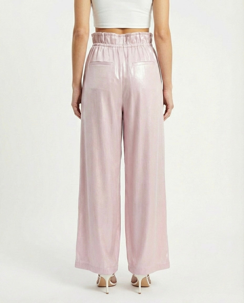 Pantalone palazzo satinato