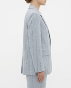 Blazer oversize con righe