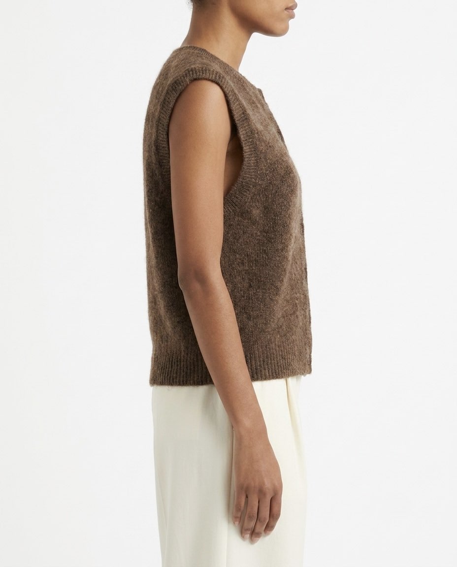 Gilet Selected Femme in misto lana e alpaca