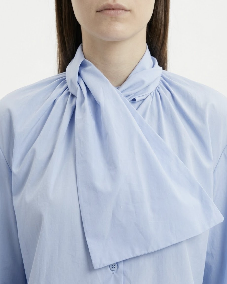 Camicia con fiocco al collo H2O Italia