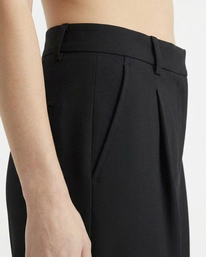 Pantalone Sartoriale Wide Leg Selected Femme in Misto Lana RWS